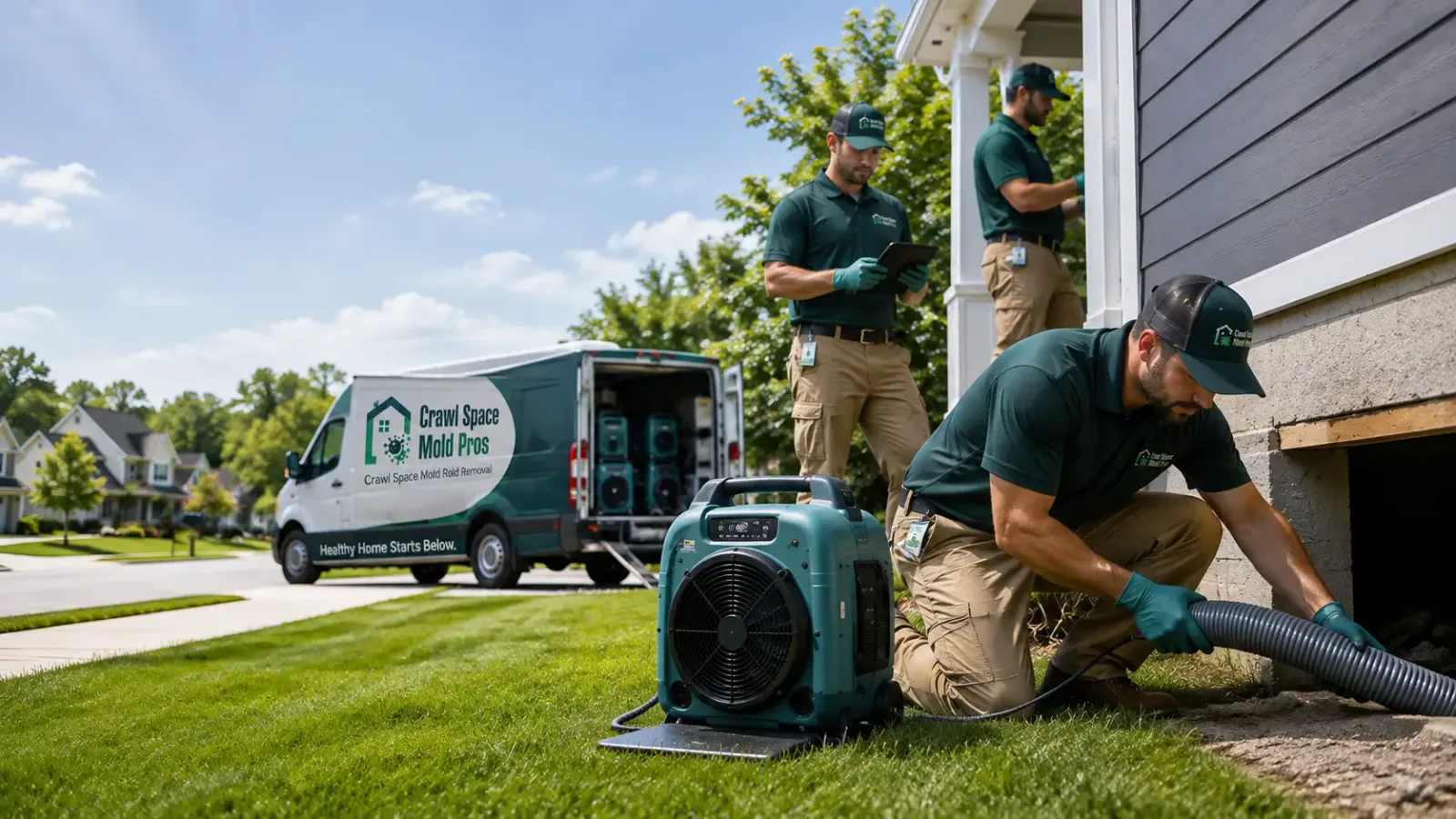 Crawl Space Mold Removal in Breese, IL